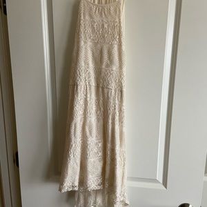 Cream colored tank top dress